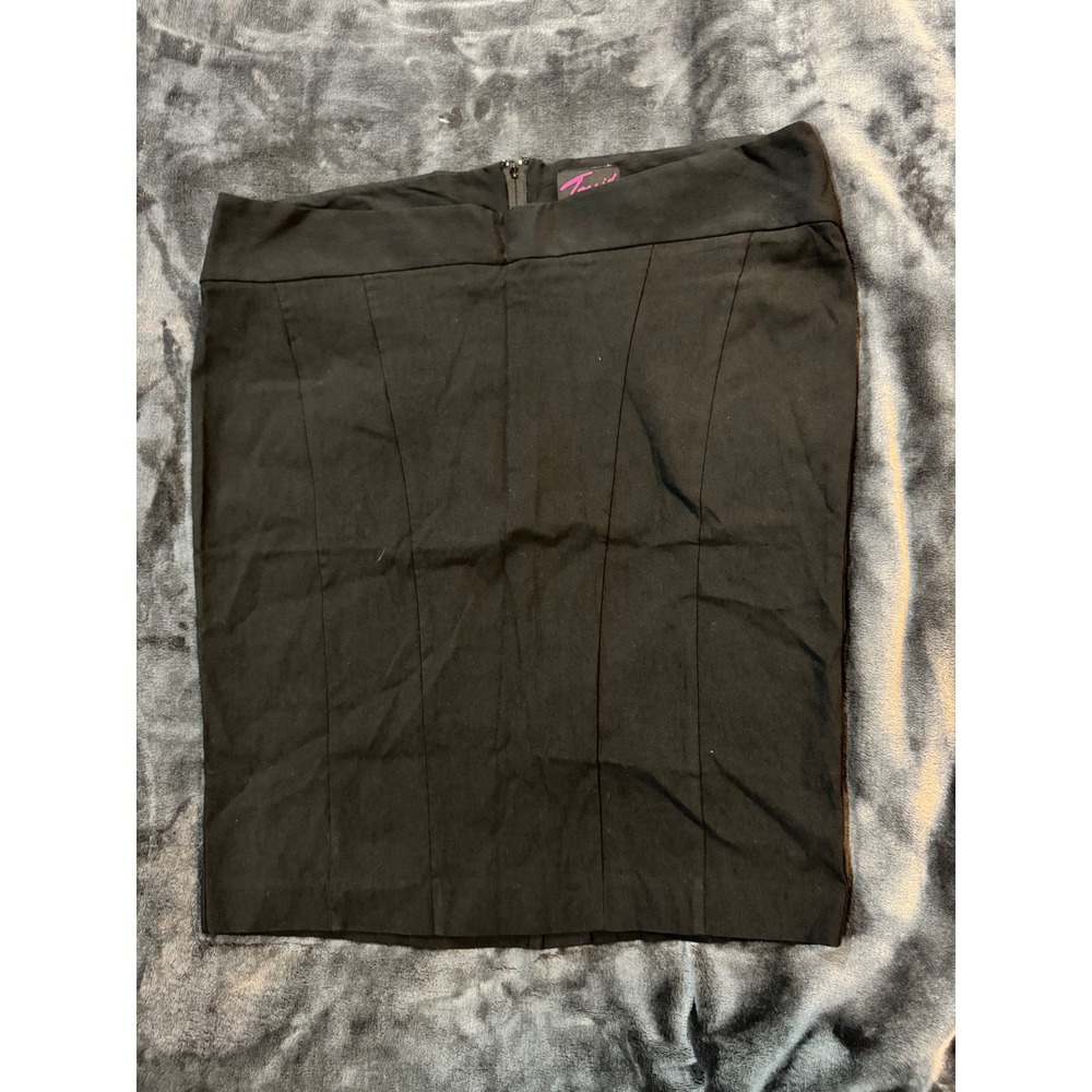 Torrid Y2K Womens Plus Size 18 Black Pencil Skirt Stretch Career Professional